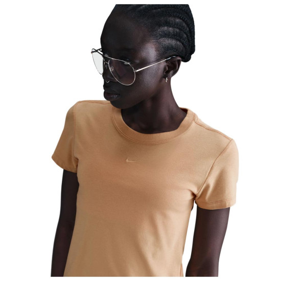 Nike Γυναικεία κοντομάνικη μπλούζα Sportswear Chill Knit Cropped T-Shirt